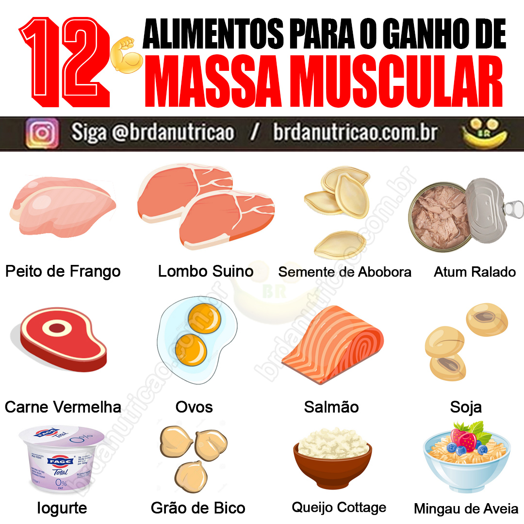 alimentação para ganho de massa