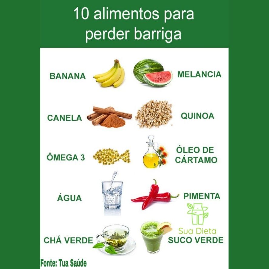 alimentação para perder barriga