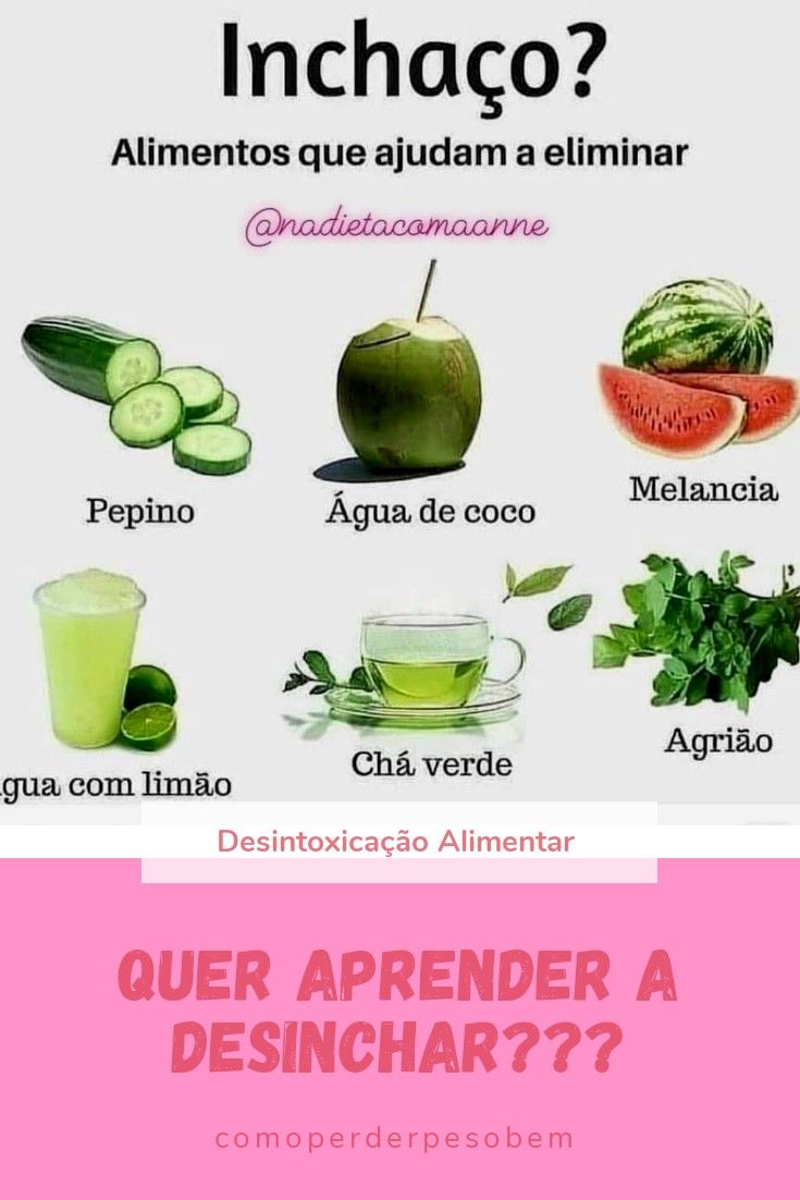 dieta para desinchar